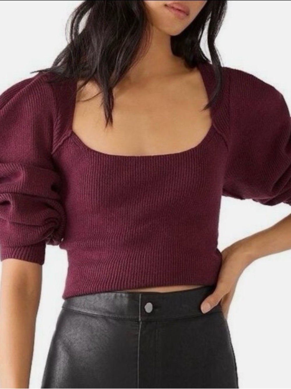 NWT Free People Saffron Open Back Sweater Size XS